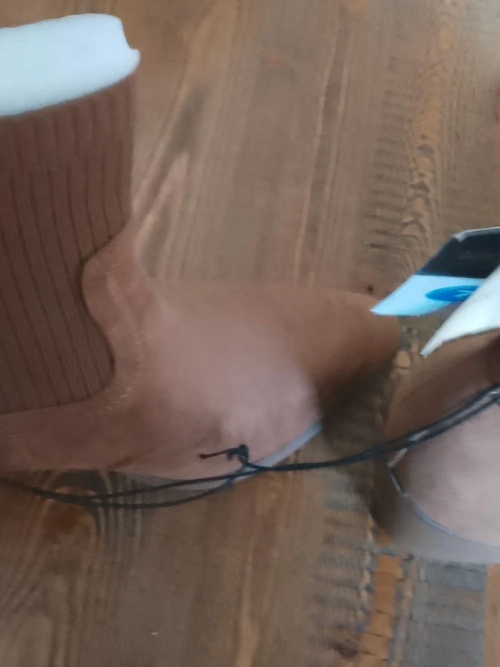 Universal Thread Brown Suede Chelsea Booties with Block Heel